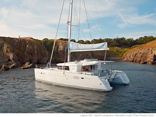 Catamaran Lagoon 450 F for rent in Olbia