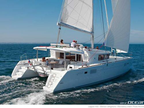 Cat Lagoon 450 for charter in Le Marin