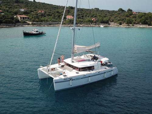 Cat Lagoon 450 for charter in Marina Kastela