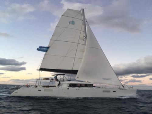 Catamaran Lagoon 450 available for charter in Marina San Antonio