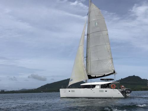 Cat Lagoon 450 available for charter in Yacht Haven Marina Phuket