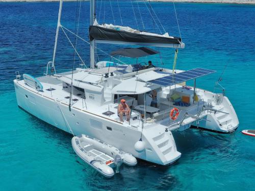 Catamaran Lagoon 450 F available for charter in Sant Antoni de Portmany