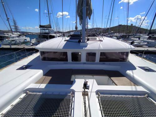 Cat Lagoon 450 F available for charter in Alimos Marina Kalamaki