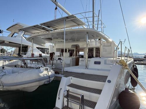 Cat Lagoon 450 F for hire in Albatros Marina
