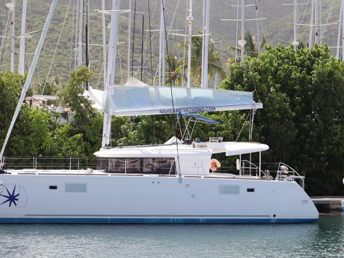 Katamaran Lagoon 450 F chartern in Nanny Cay Marina