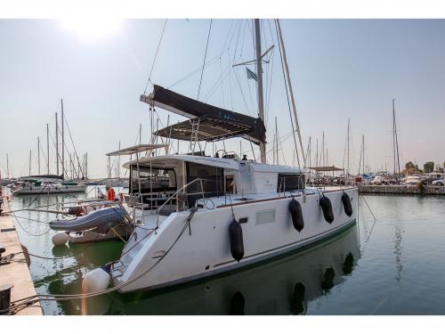 Cat Lagoon 450 F for hire in Alimos Marina Kalamaki