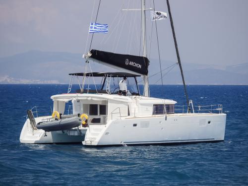 Cat Lagoon 450 F for rent in Rhodes Marina