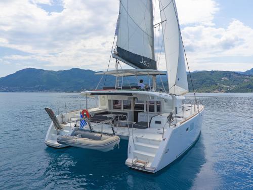 Catamaran Lagoon 450 F available for charter in Gouvia