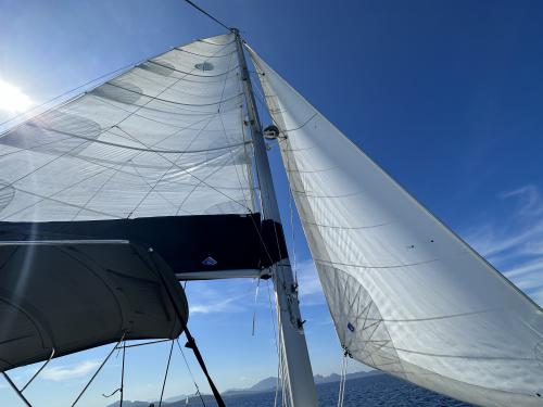 Cat Lagoon 46 for hire in Golfo Aranci Harbour