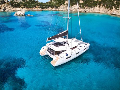Catamaran Lagoon 46 available for charter in Porto Pollo