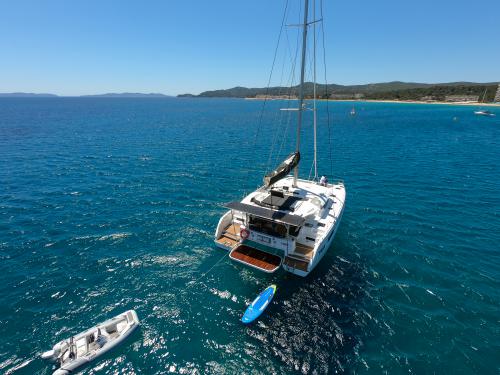 Catamaran Lagoon 46 for hire in Ajaccio
