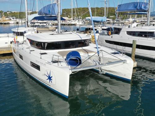 Cat Lagoon 46 for charter in Bimini Marina