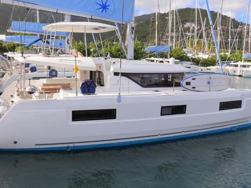 Catamaran Lagoon 46 for hire in Nanny Cay Marina