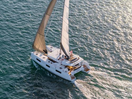 Catamaran Lagoon 46 for charter in Benitses Marina
