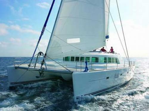 Cat Lagoon 500 available for charter in Marina La Lonja
