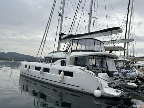 Cat Lagoon 51 available for charter in Portisco
