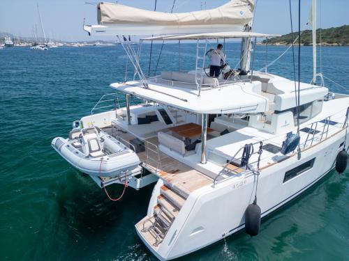 Cat Lagoon 52 F available for charter in Portisco