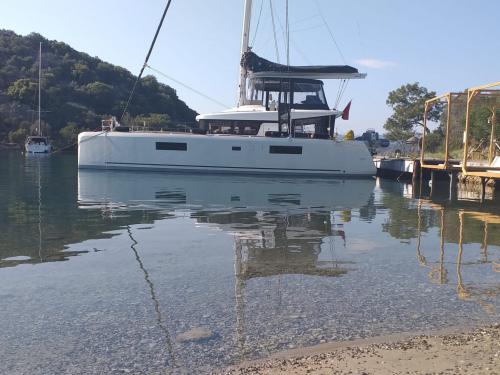 Catamaran Lagoon 52 F for charter in Ece Saray Marina