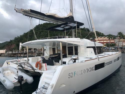 Cat Lagoon 52 F available for charter in Marina Le Marin