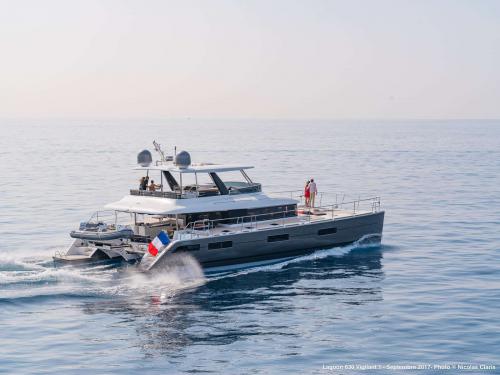 Catamaran Lagoon 630 available for charter in Ajaccio