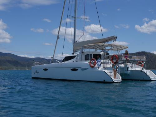 Cat Lavezzi 40 available for charter in Abel Point Marina