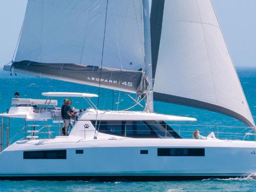 Cat Leopard 45 available for charter in Nanny Cay Town