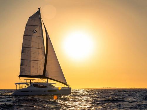 Cat Leopard 48 for hire in Desroches