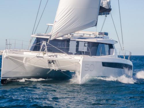 Catamaran Leopard 50 PC available for charter in Procida Marina