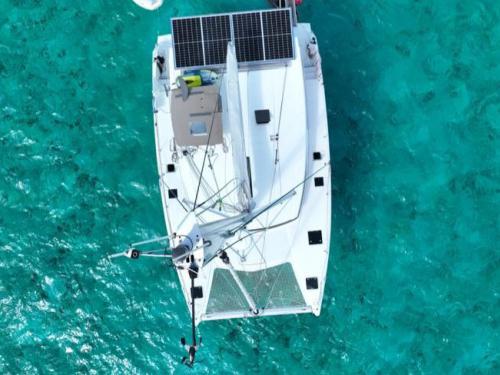 Catamaran Lucia 40 available for charter in Marina Fort Louis