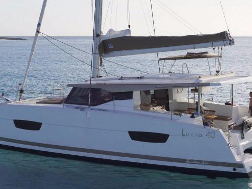 Cat Lucia 40 for hire in Jolly Harbour