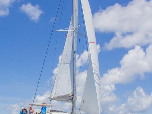 Cat Lucia 40 for charter in Joma Marina