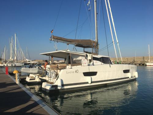 Cat Lucia 40 available for charter in Gouvia