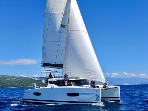 Catamaran Lucia 40 available for charter in Marina Punat
