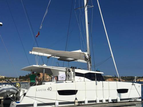 Cat Lucia 40 for hire in Portimao