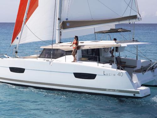 Catamaran Lucia 40 available for charter in Hodges Creek Marina