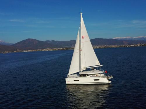 Catamaran Lucia 40 available for charter in Fethiye