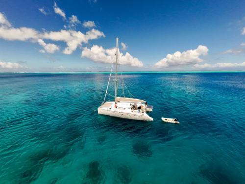 Cat Nautitech 441 for hire in Papeete
