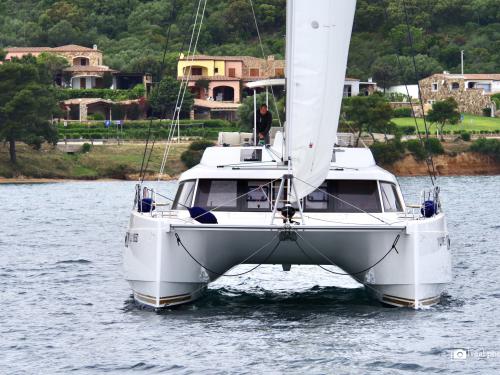 Cat Nautitech 46 Open Fly available for charter in Cannigione