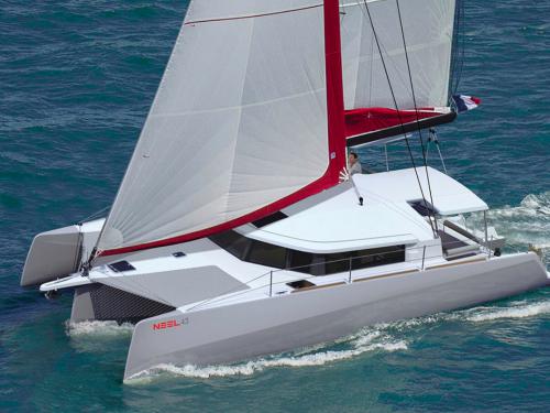 Cat Neel 43 available for charter in Hyeres Harbour