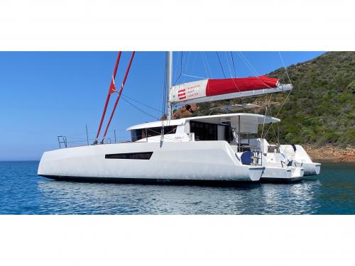 Cat Neel 47 available for charter in Benitses