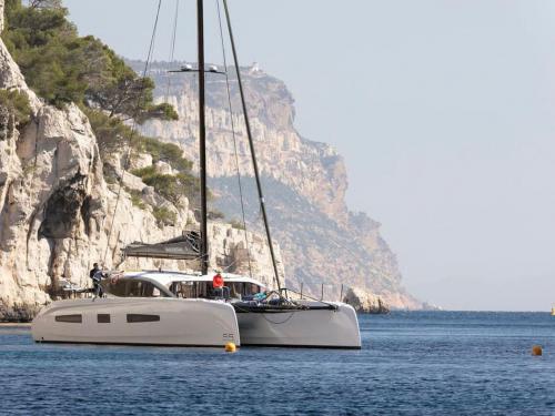 Catamaran Outremer 55 for charter in Le Grande Motte Marina