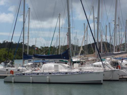 Cat Outremer 55 ST for charter in Marina Le Marin