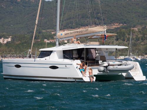 Catamaran Helia 44 available for charter in Netsel Marmaris Marina