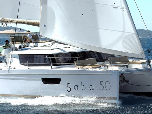 Catamaran Saba 50 available for charter in Marina Kastela
