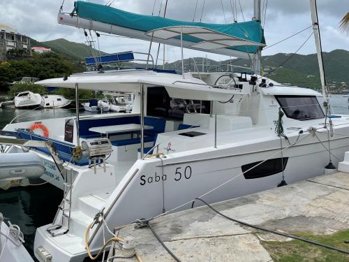 Catamaran Saba 50 for charter in Manuel Reef Marina