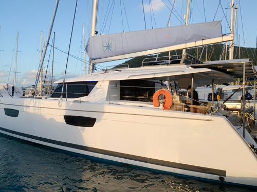 Catamaran Saba 50 for hire in Nanny Cay Marina