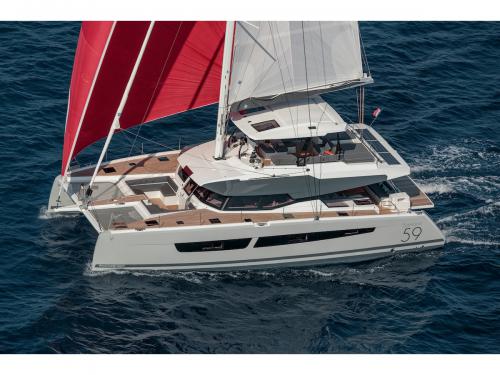 Cat Samana 59 available for charter in French Cul de Sac