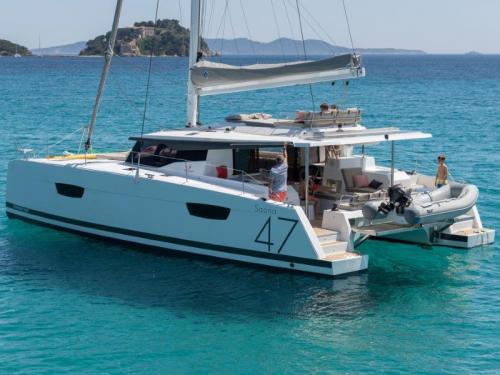 Cat Saona 47 available for charter in Athens