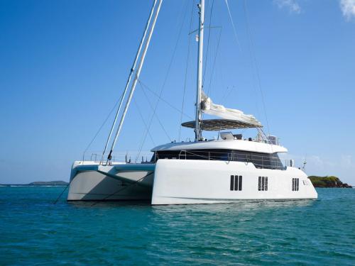 Catamaran Sunreef 74 available for charter in Sopers Hole Marina