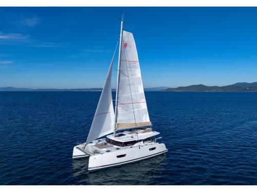 Catamaran Tanna 47 available for charter in Cannigione